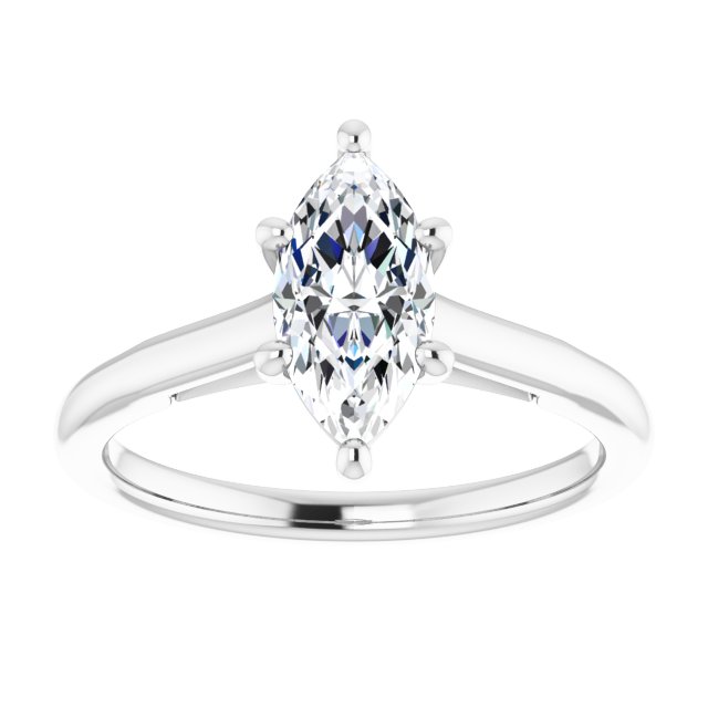 Marquise Solitaire Engagement Ring