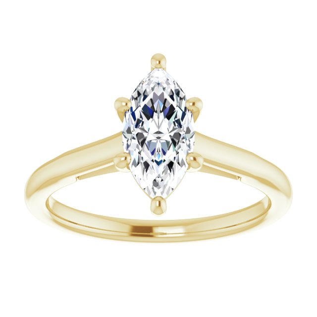 Marquise Solitaire Engagement Ring