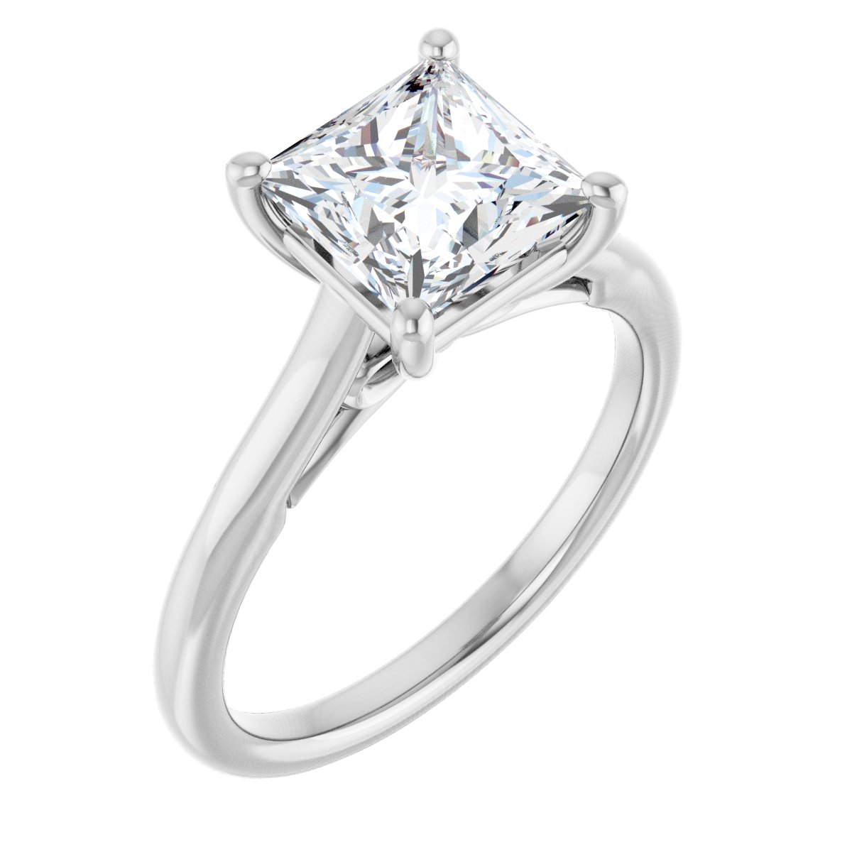 Princess Solitaire Engagement Ring