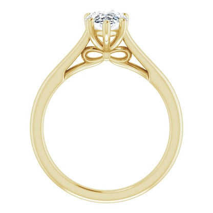 Pear Solitaire Engagement Ring