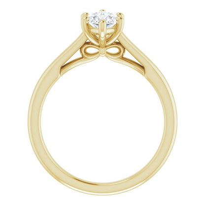 Marquise Solitaire Engagement Ring