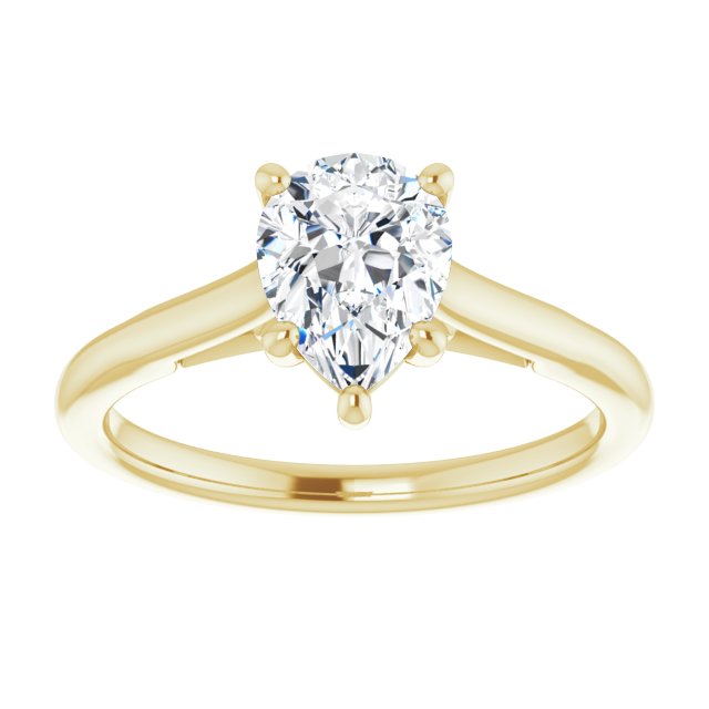 Pear Solitaire Engagement Ring