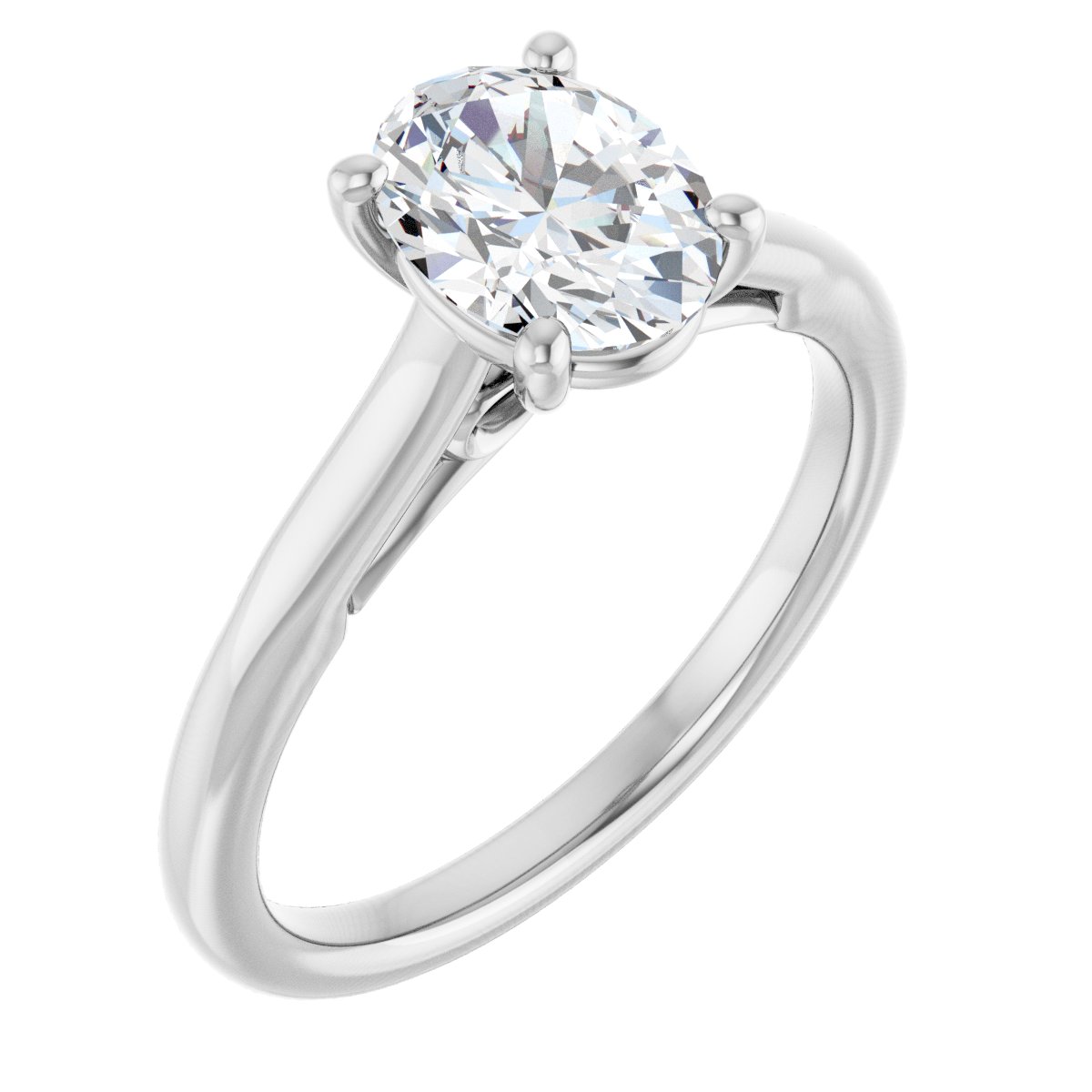 Oval Solitaire Engagement Ring