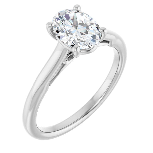 Oval Solitaire Engagement Ring