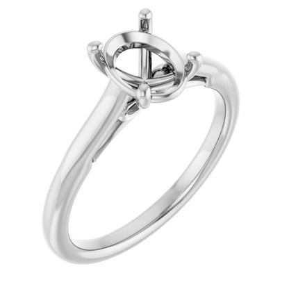 Oval Solitaire Engagement Ring