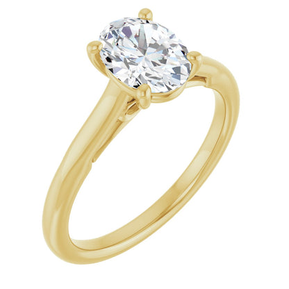 Oval Solitaire Engagement Ring