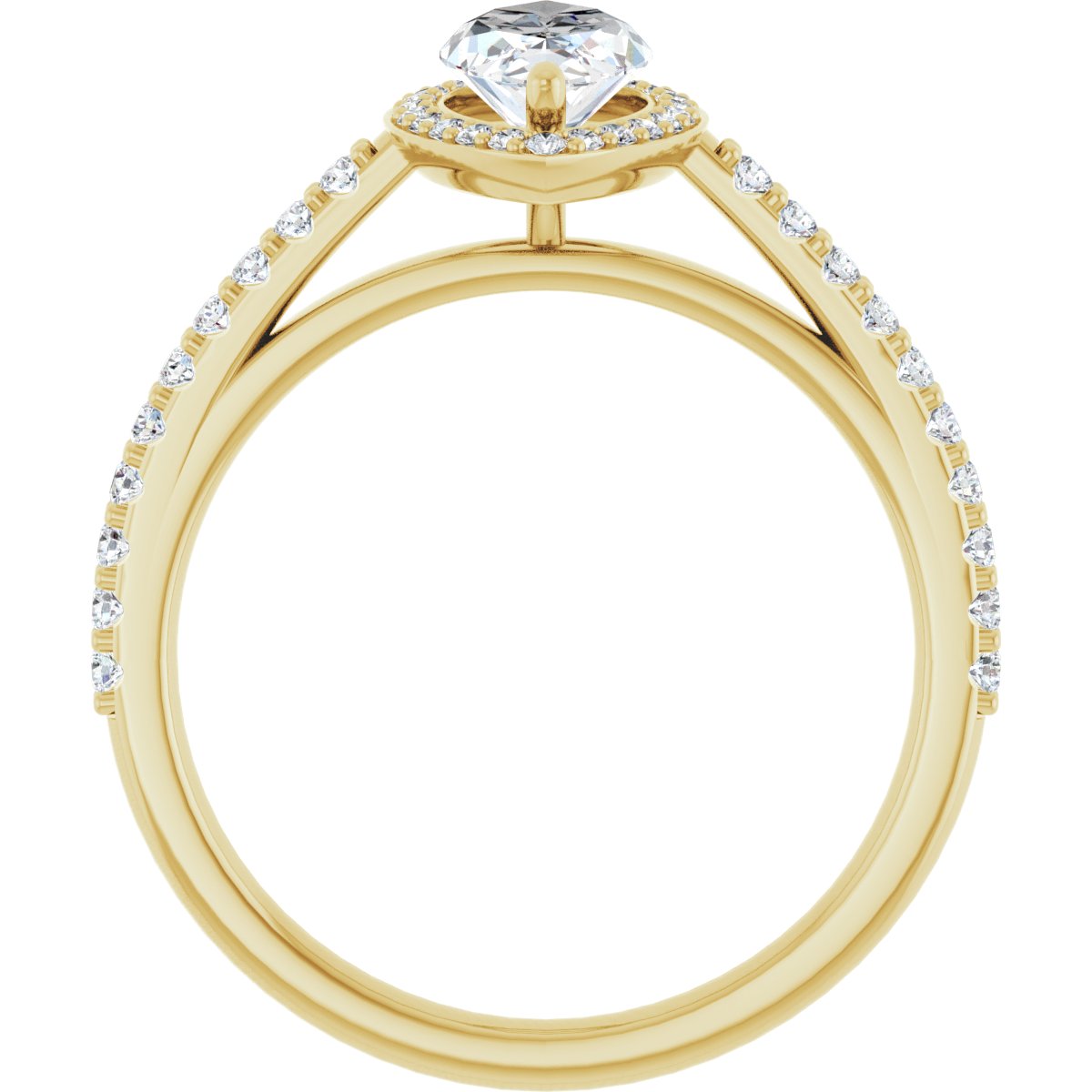 Marquise Halo-Style Engagement Ring