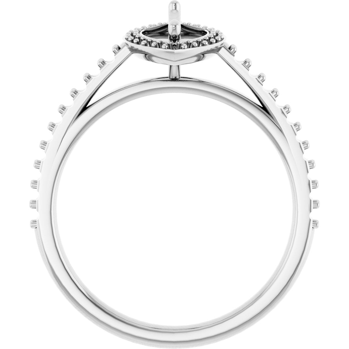 Marquise Halo-Style Engagement Ring