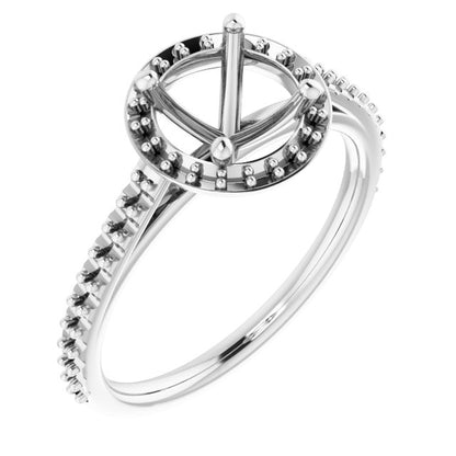 Round Brilliant Halo-Style Engagement Ring