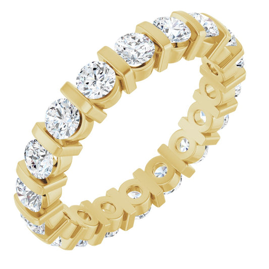 Round Brilliant Eternity Band