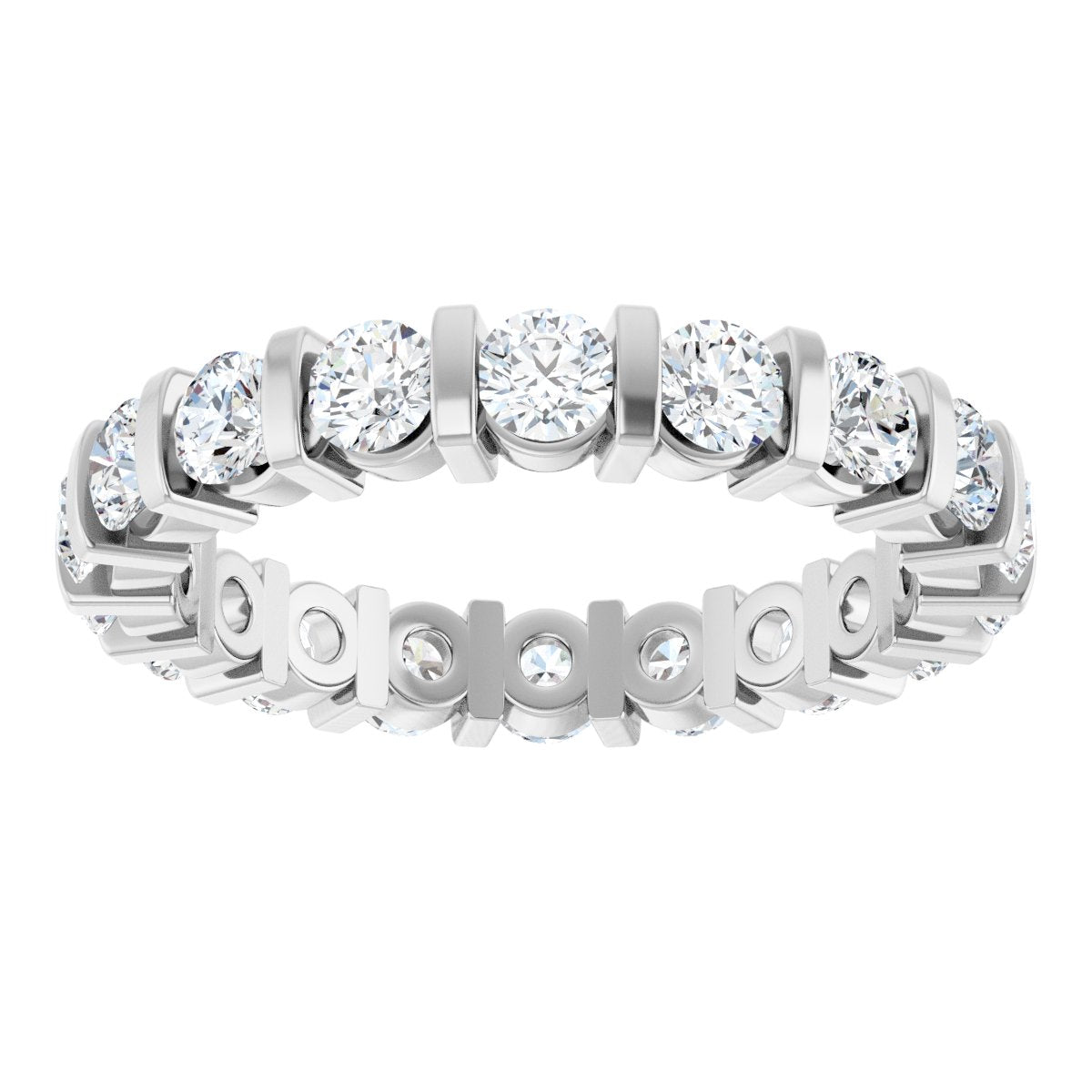 Round Brilliant Eternity Band