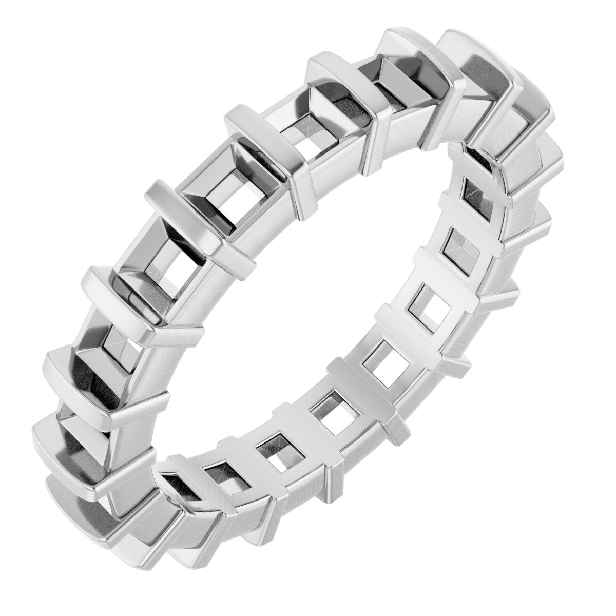 Asscher Eternity Band