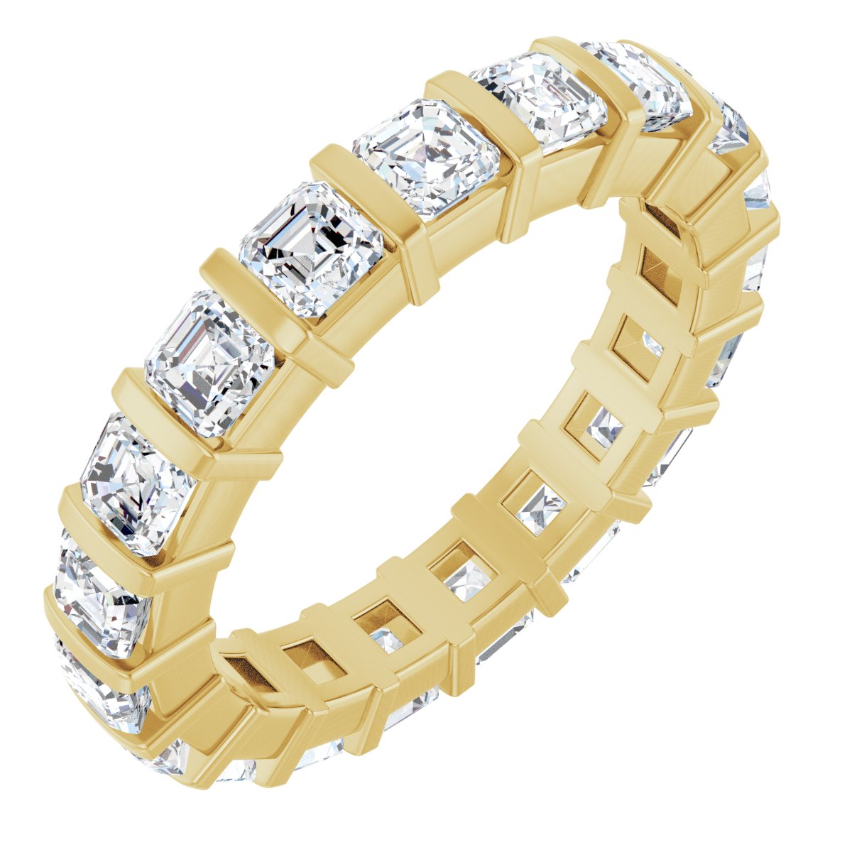 Asscher Eternity Band