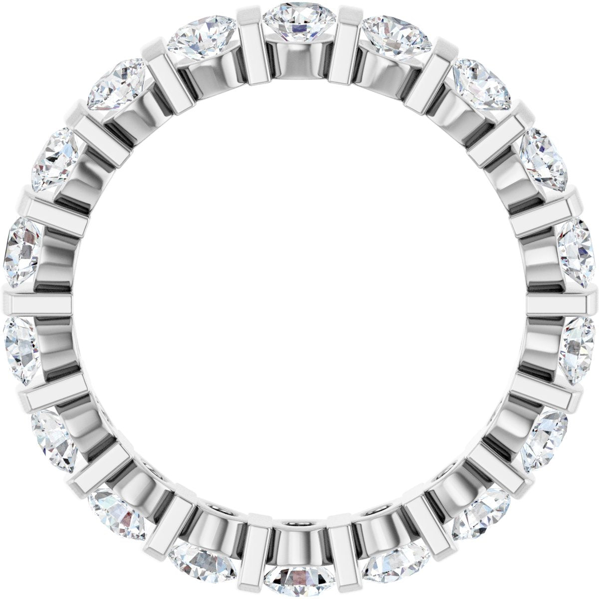 Round Brilliant Eternity Band