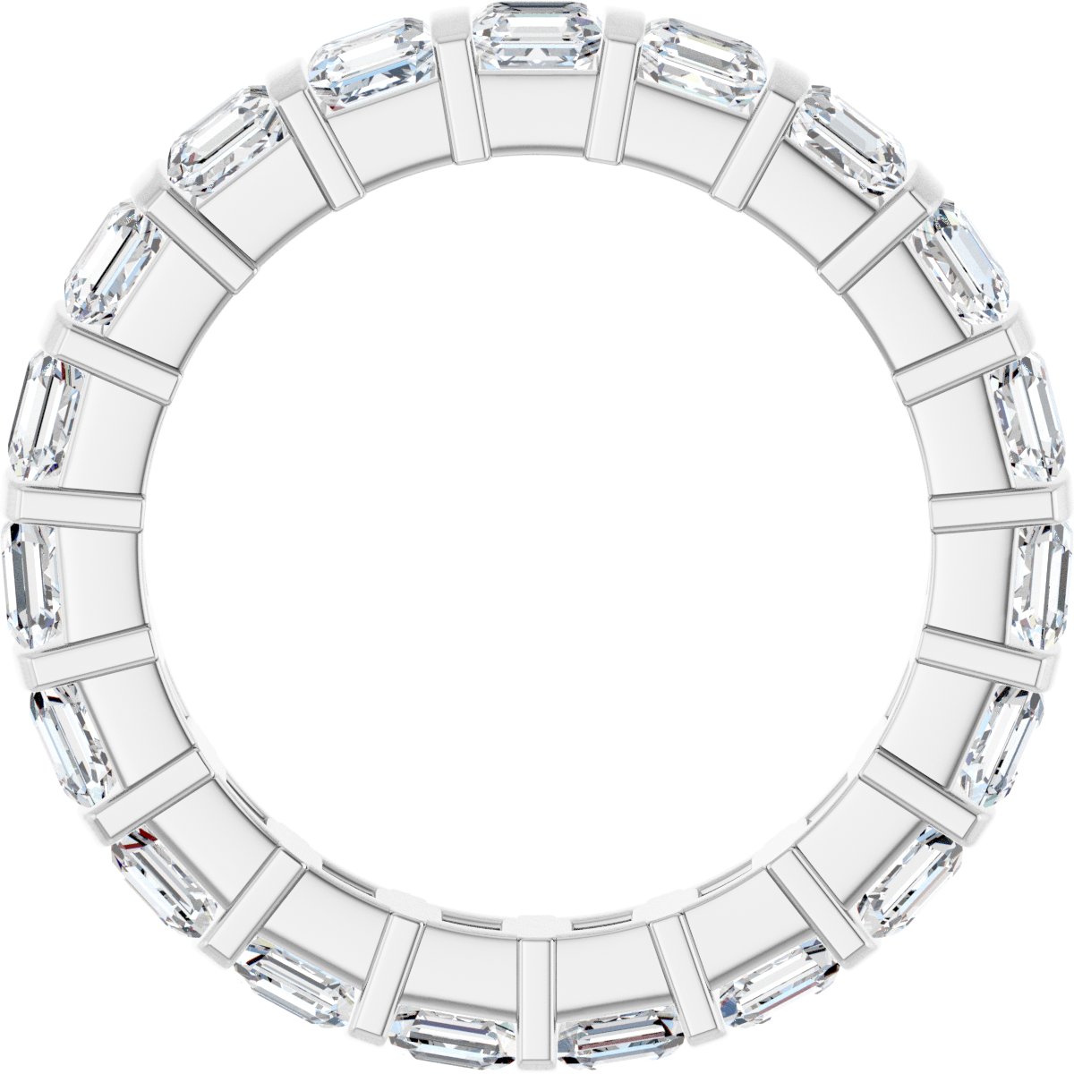 Asscher Eternity Band