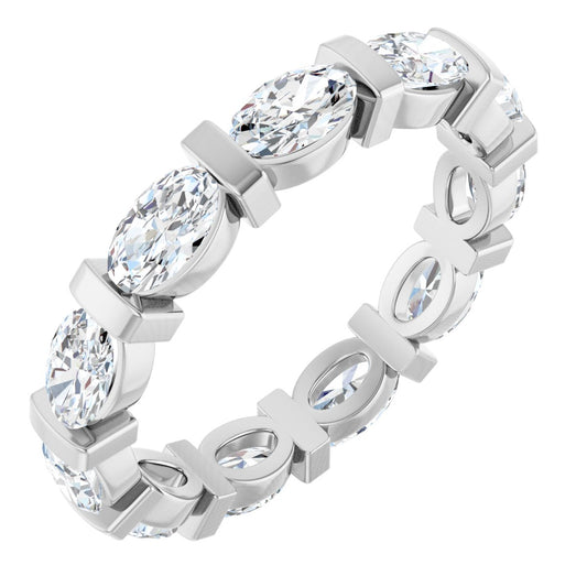 Oval Eternity Band