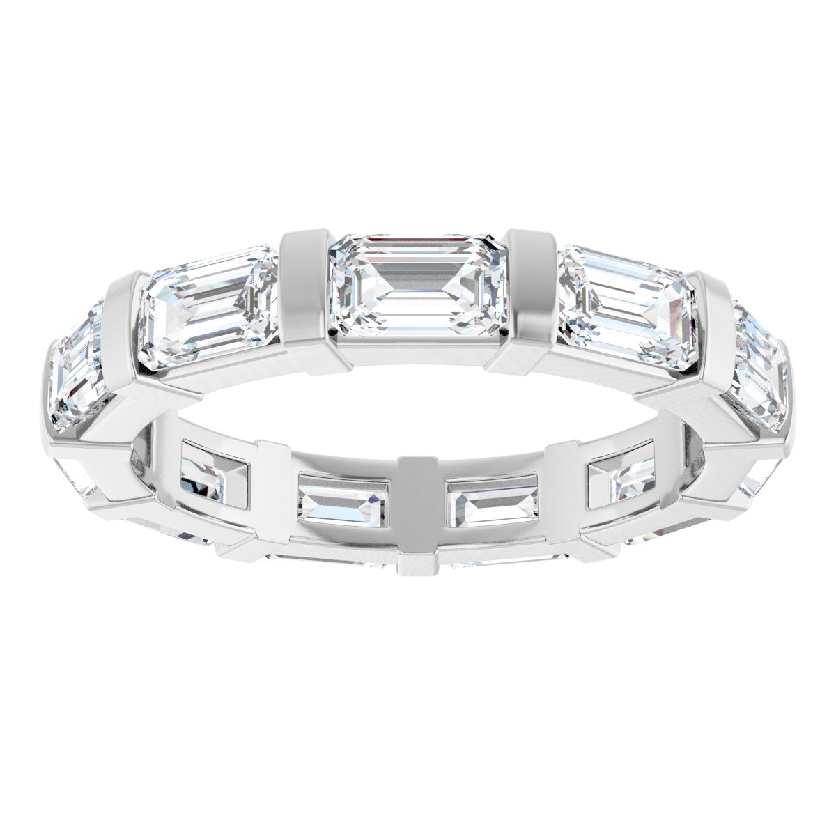 Radiant / Emerald Eternity Band