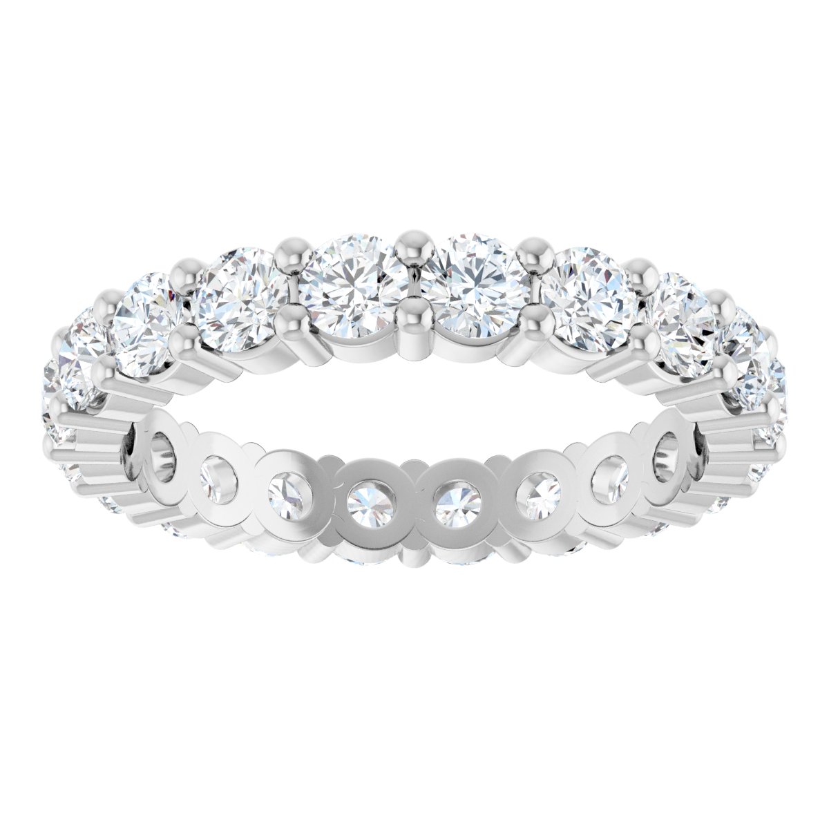 Round Brilliant Eternity Band