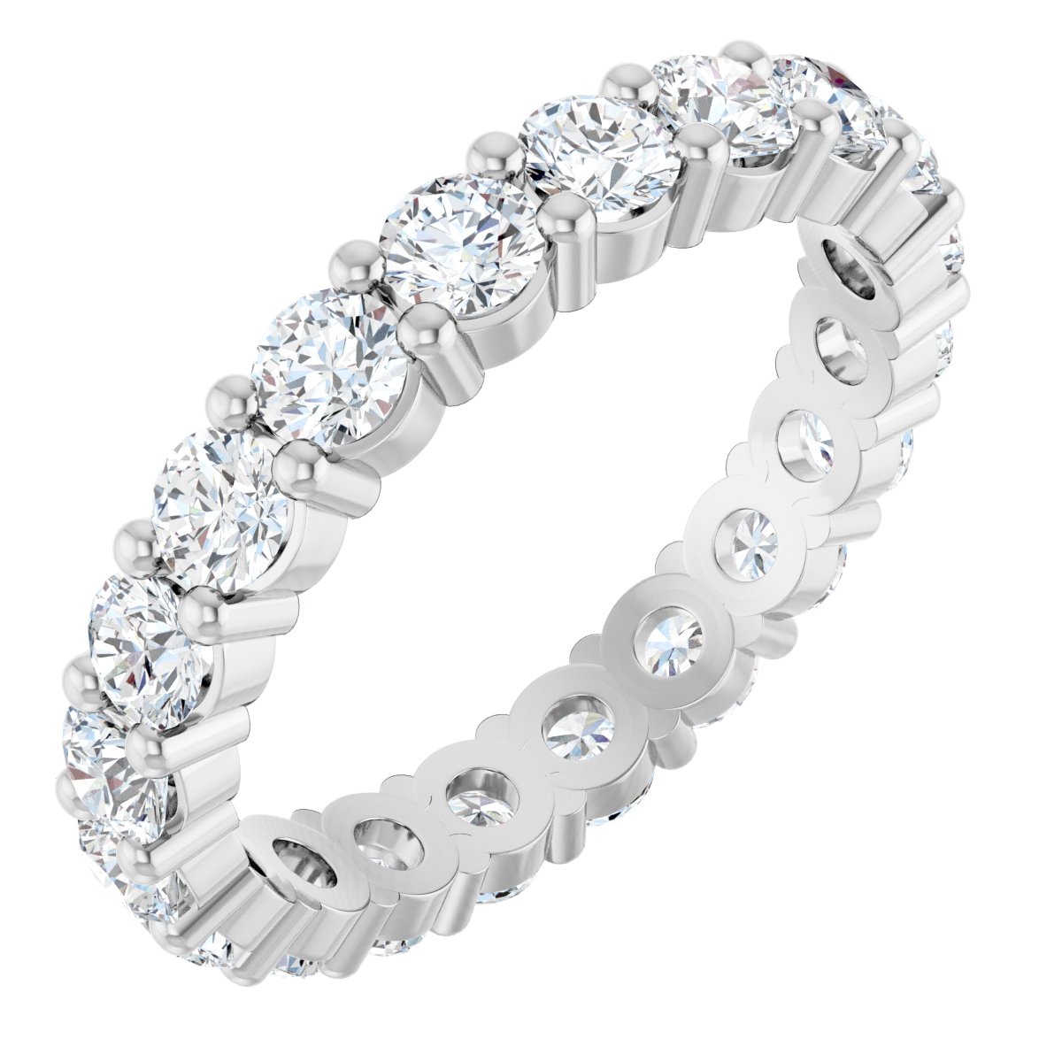 Round Brilliant Eternity Band