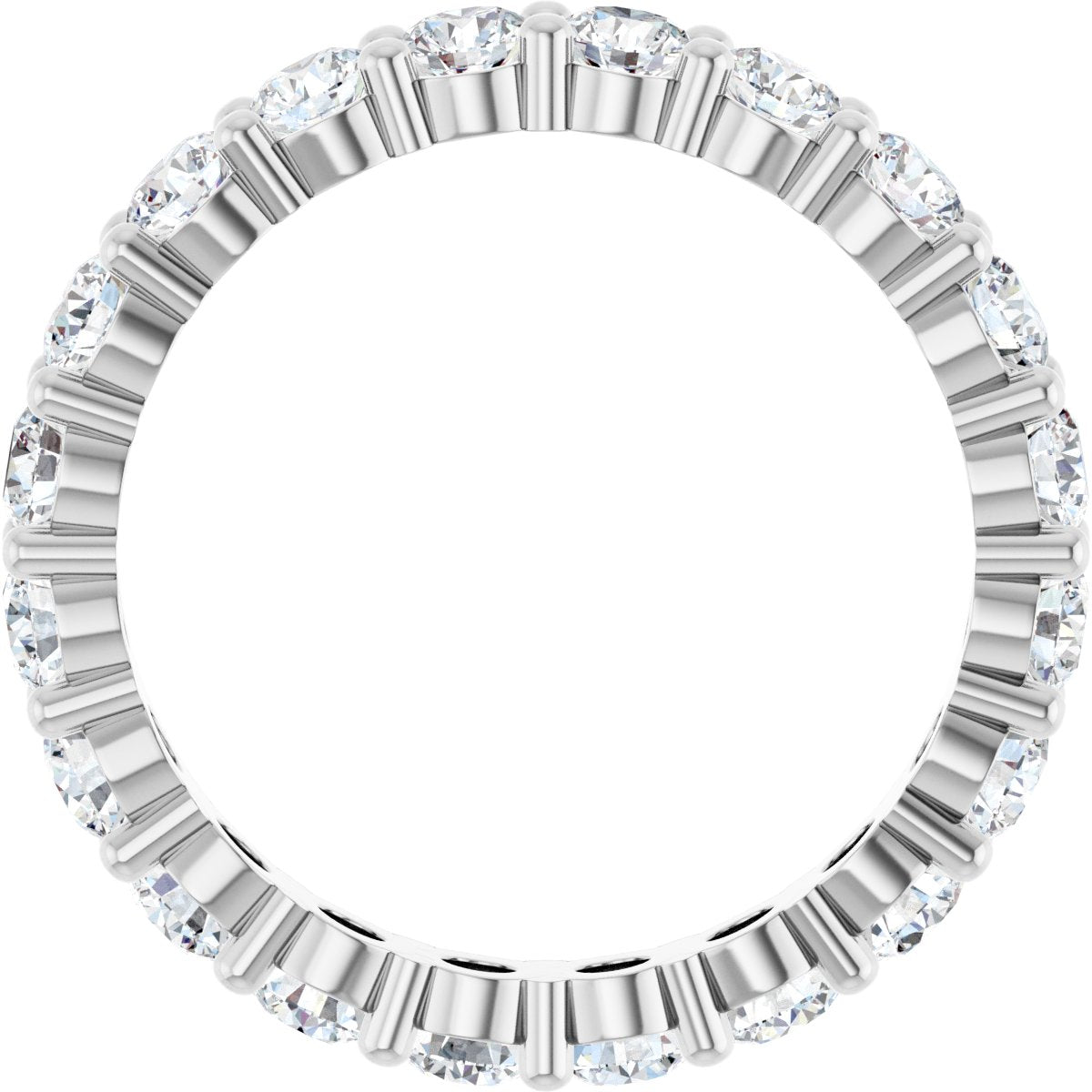 Round Brilliant Eternity Band