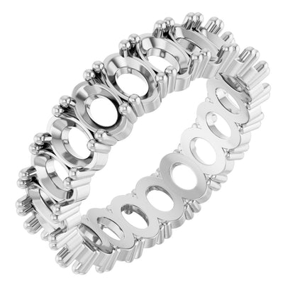 Oval Eternity Band