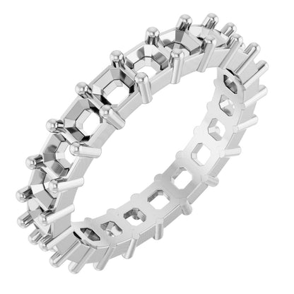 Asscher Eternity Band