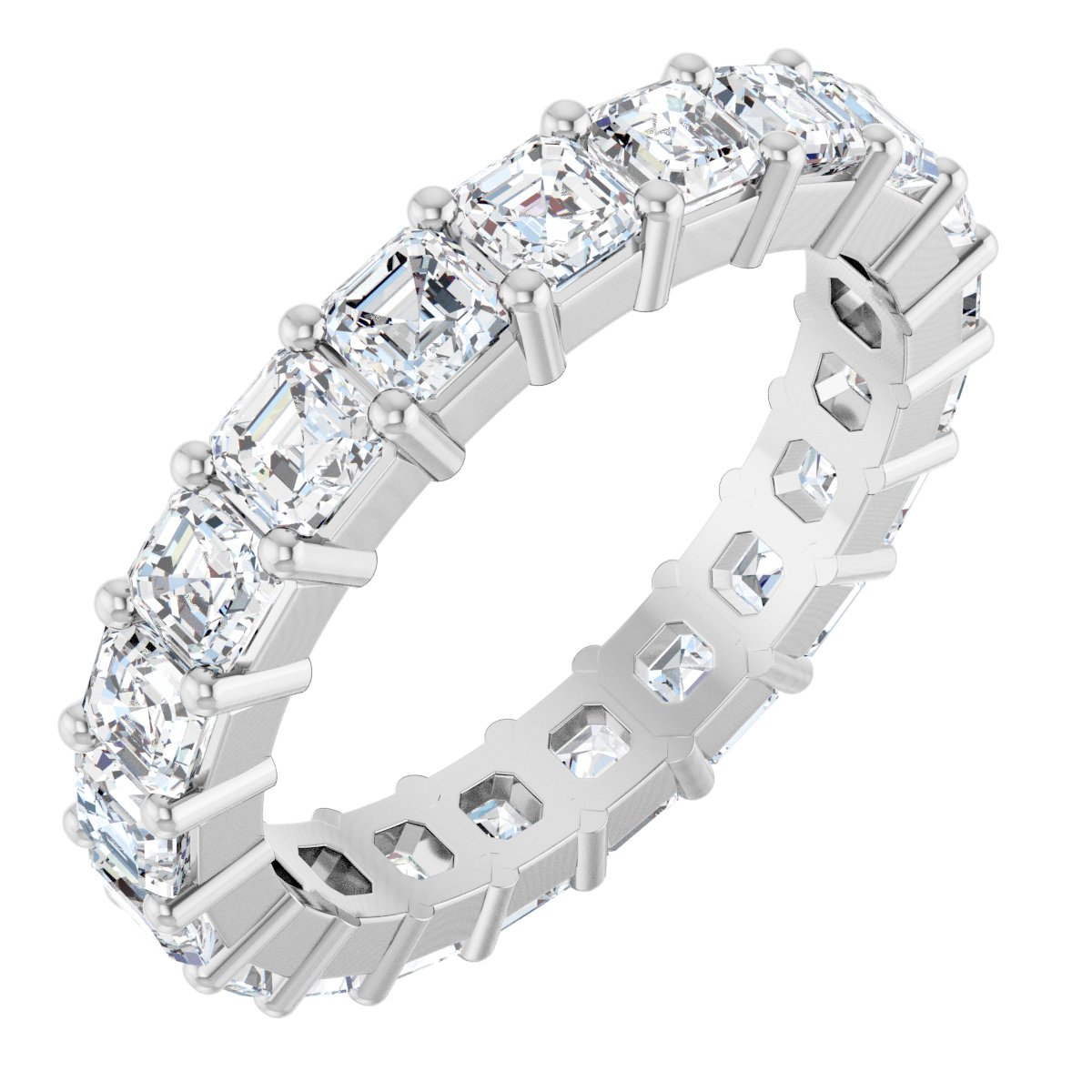 Asscher Eternity Band