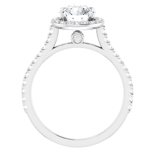 Round Brilliant Halo-Style Engagement Ring