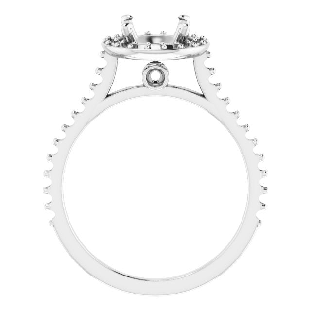 Round Brilliant Halo-Style Engagement Ring