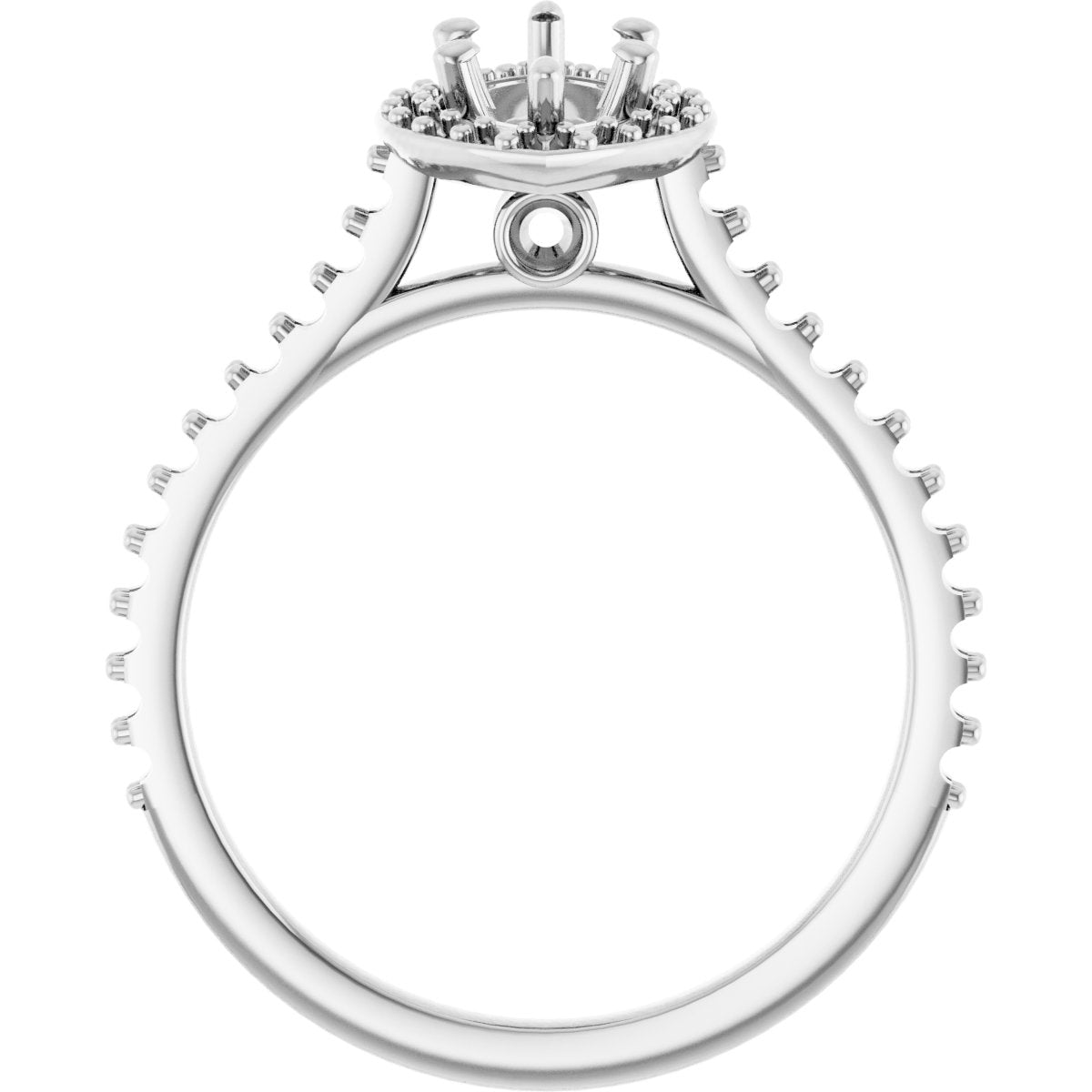 Marquise Halo-Style Engagement Ring