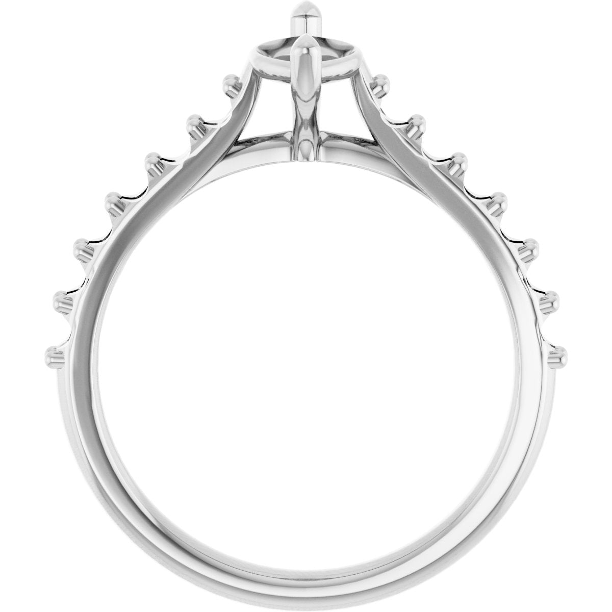 Marquise Accented Engagement Ring