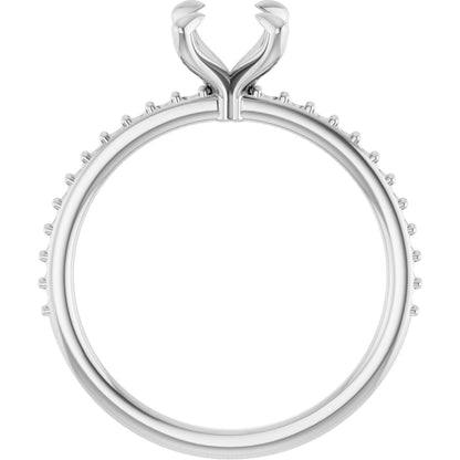 Oval Accented Engagement Ring