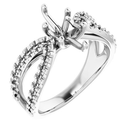 Marquise Accented Engagement Ring