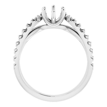 Marquise Accented Engagement Ring