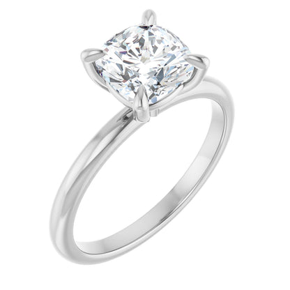 Cushion Solitaire Engagement Ring