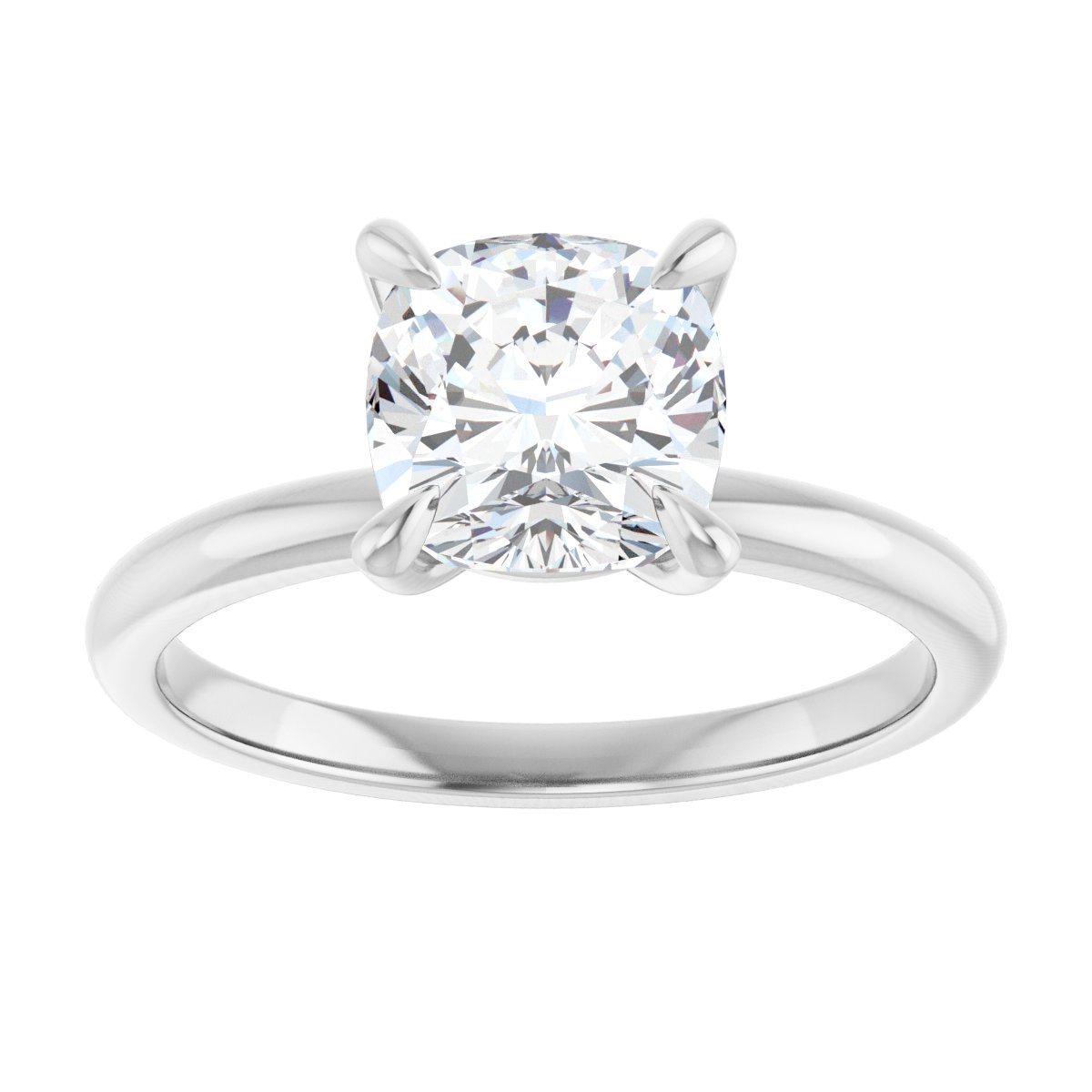 Cushion Solitaire Engagement Ring