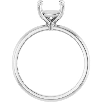 Cushion Solitaire Engagement Ring