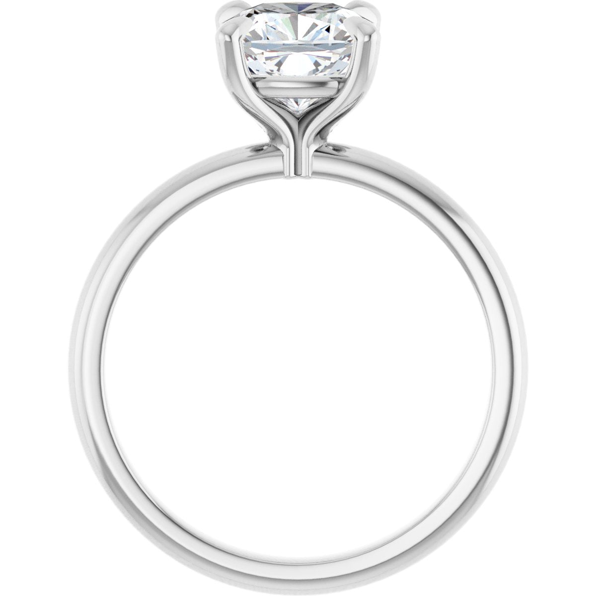 Cushion Solitaire Engagement Ring