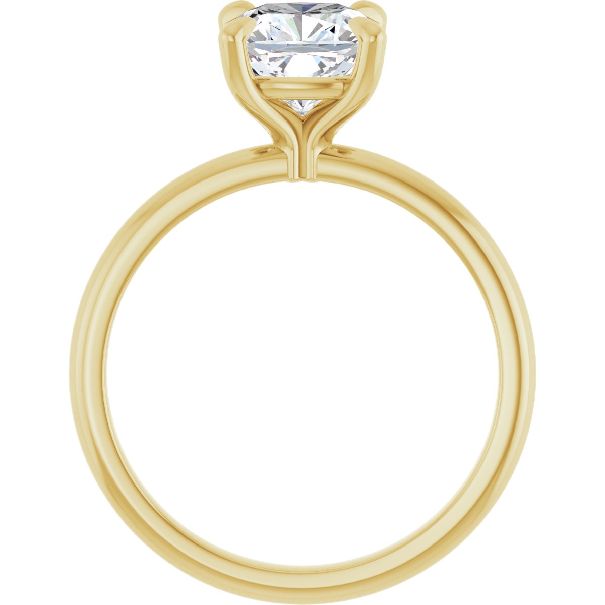 Cushion Solitaire Engagement Ring