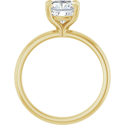 Cushion Solitaire Engagement Ring