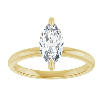 Marquise Solitaire Engagement Ring