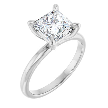 Princess Solitaire Engagement Ring