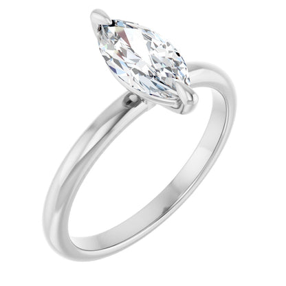 Marquise Solitaire Engagement Ring