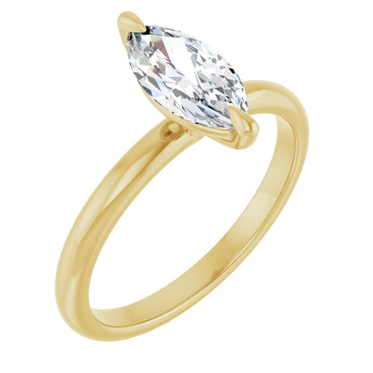 Marquise Solitaire Engagement Ring