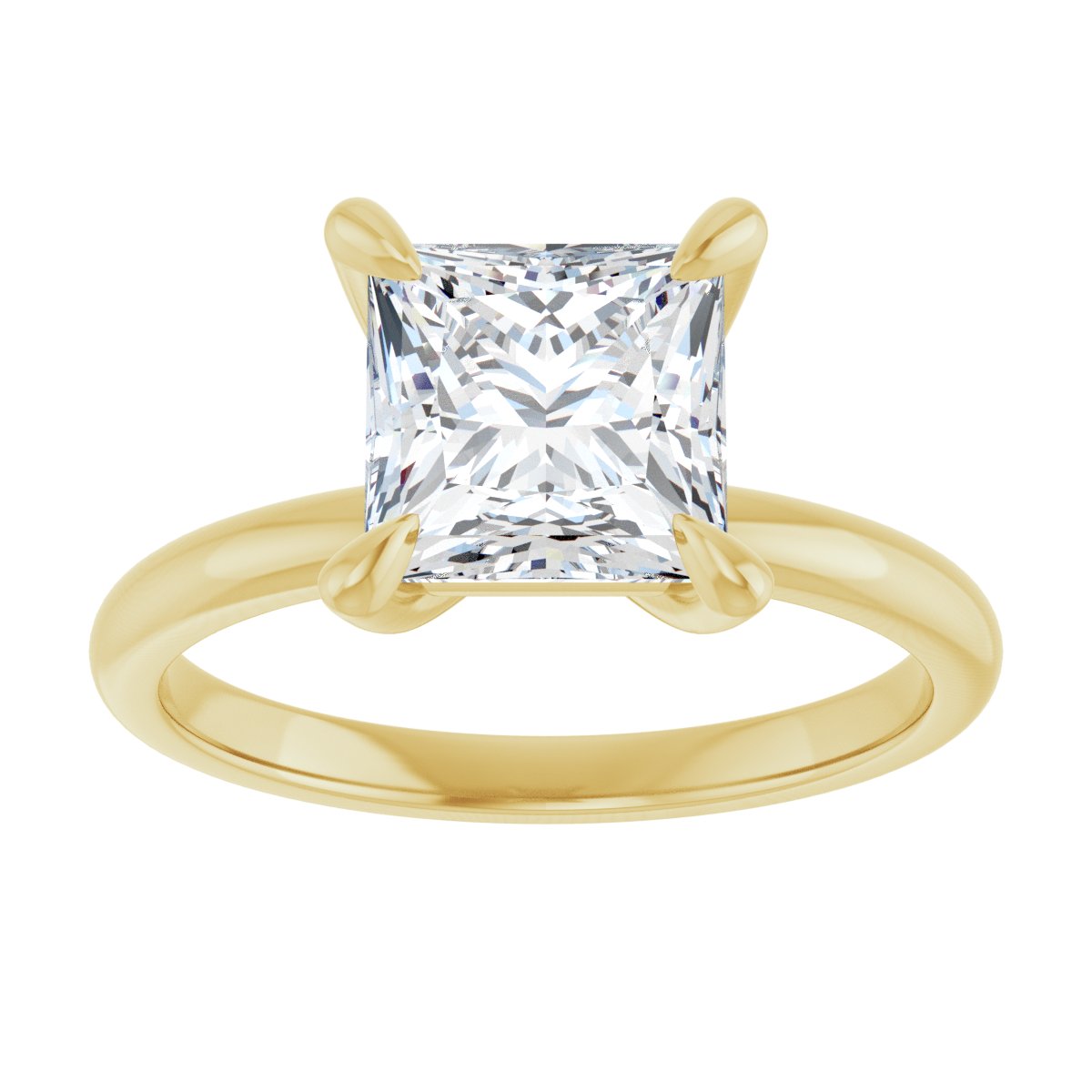 Princess Solitaire Engagement Ring