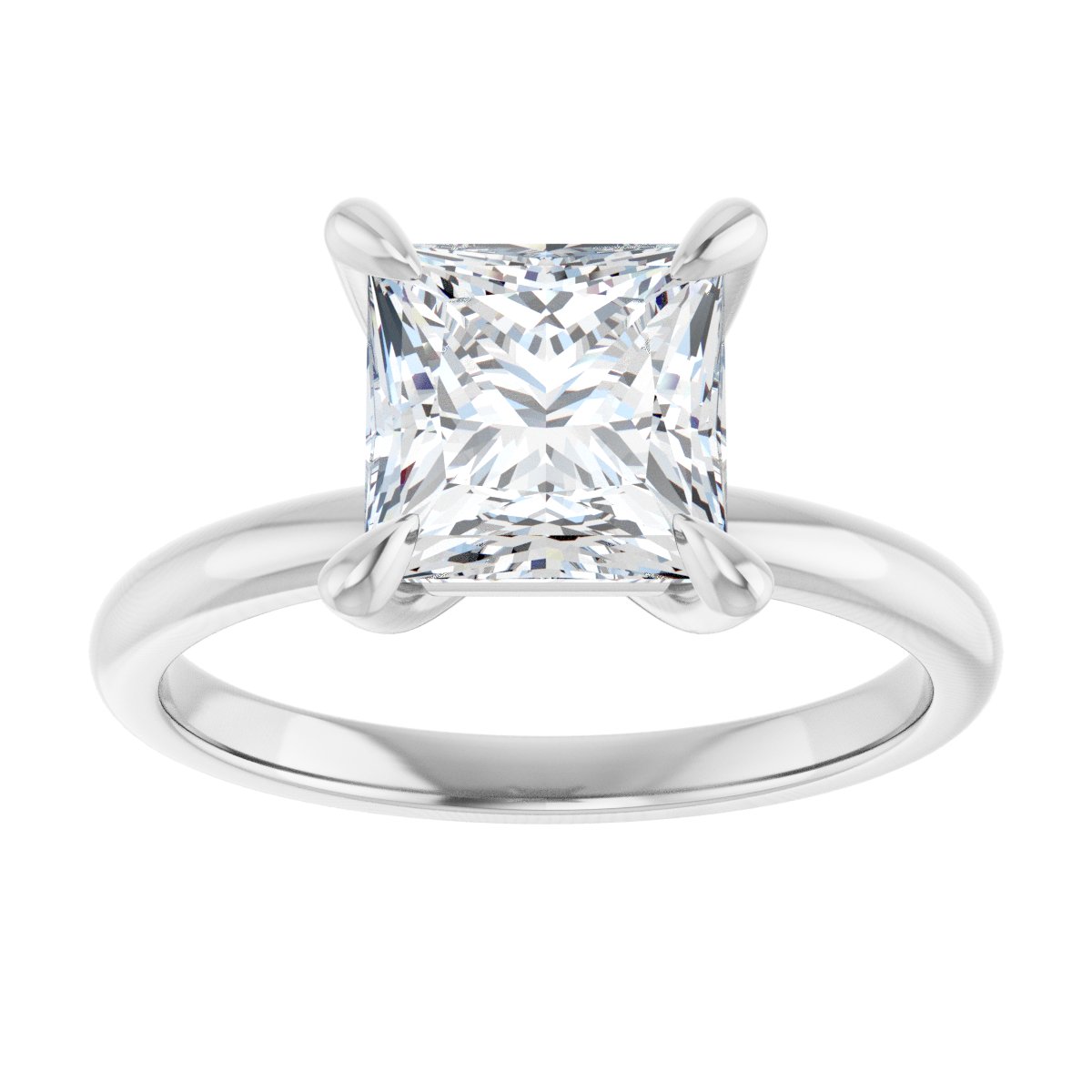 Princess Solitaire Engagement Ring