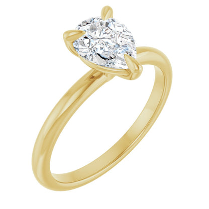 Pear Solitaire Engagement Ring