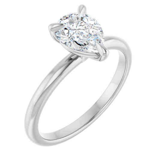 Pear Solitaire Engagement Ring