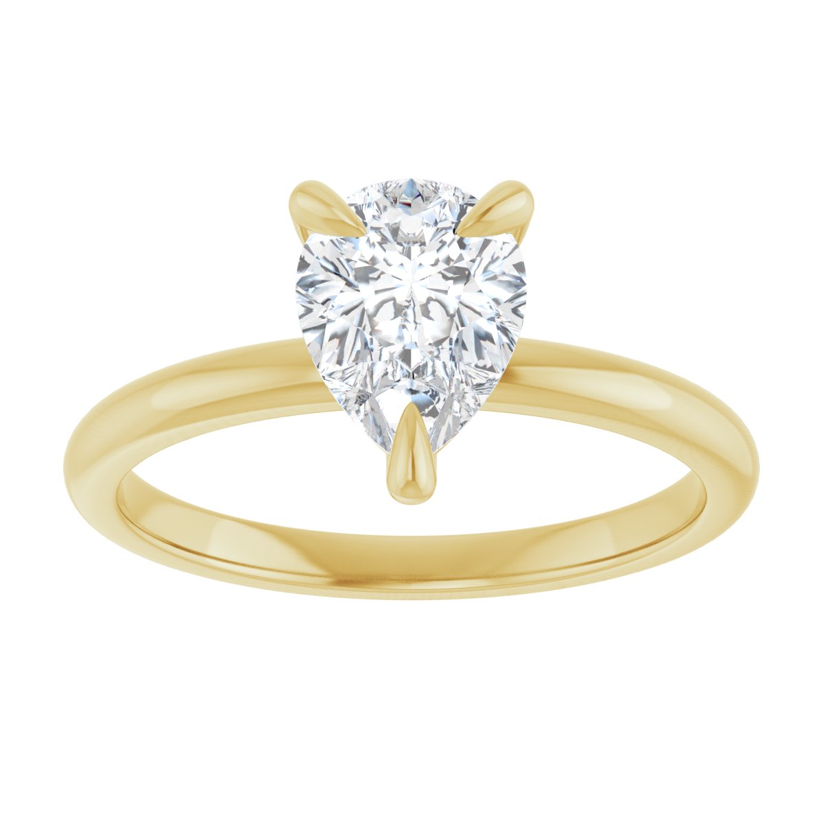 Pear Solitaire Engagement Ring