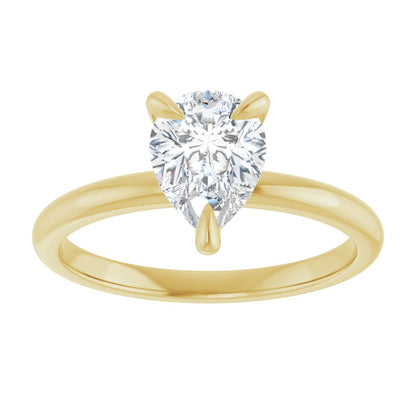 Pear Solitaire Engagement Ring